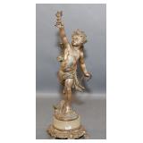Cast Rococo Style Cupid Figurine