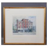 Signed A.E. Templar Print of London Store Block