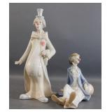 Porcegama (Spain) Porcelain Clown Figurines