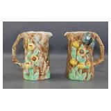 Pair of E Radford 'Butterfly Ware' Pitchers