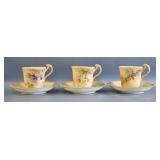 (3) Royal China Works Worcester Demi Tasse