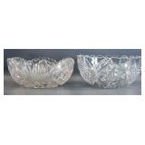 Pair of Gundy Clapperton Cut Crystal Bowl