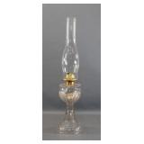 EAPG 'Turkeyfoot' Pressed Clear Glass Oil Lamp