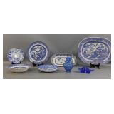 Blue and White China Pieces