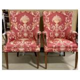 Pair of Custom Upholstered Arm Chairs