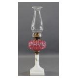 EAPG Cranberry Oil Lamp