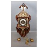 Vintage Dutch 'Nu Elck Syn Sin' Wall Clock