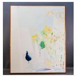 Framed Painting of Blue Bird