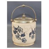 English Stoneware Biscuit Jar
