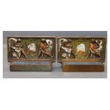Pair of Pompeian Bronze Calliope & Erato Bookends