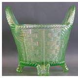 Bushel Basket Ice Green Glass