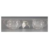 Brilliant Period Cut Crystal Cream & Sugar