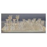 Clear Glass Candleholders