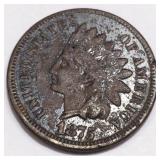 1875 Indian Head Penny High Grade Rare Date