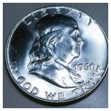 1960-D Franklin Half Dollar Gem Uncirculated