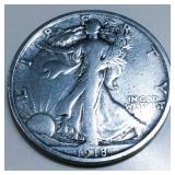 1918-S Walking Liberty Half Dollar High Grade