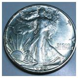 1940-S Walking Liberty Half Dollar AU/BU