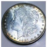 1887 Morgan Silver Dollar Gem Uncirculated