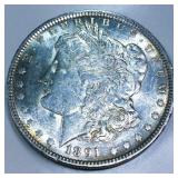 1891-O Morgan Silver Dollar Very High Grade