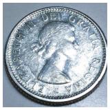 1959 Canada 10 Cents Silver Very High Grade