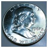 1962-D Franklin Half Dollar Gem Uncirculated