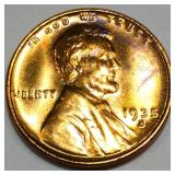1935-S Lincoln Wheat Cent Penny Uncirculated Red