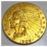 1925-D $2.50 Indian Head Gold Quarter Eagle BU