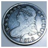 1818 Capped Bust Half Dollar Rare Date