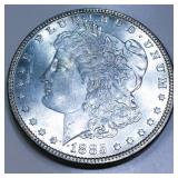 1885 Morgan Silver Dollar Gem Uncirculated