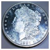 1887 Morgan Silver Dollar Gem Uncirculated DMPL