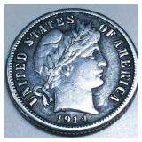 1914 Barber Dime High Grade