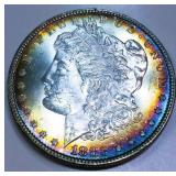 1883 Morgan Silver Dollar Gem Uncirculated Toned