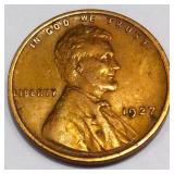 1927 Lincoln Wheat Cent Penny High Grade