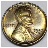 1942-D Lincoln Wheat Cent Penny Gem Uncirculated