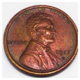 1917-D Lincoln Wheat Cent Penny Very High Grade