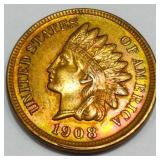 1908 Indian Head Penny Uncirculated