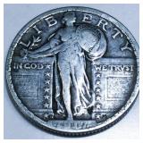 1917-D Type 2 Standing Liberty Quarter High Grade