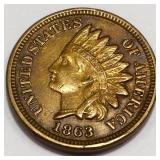 1863 Indian Head Penny High Grade