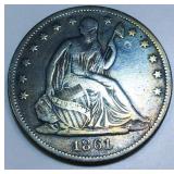 1861-O Seated Liberty Half Dollar High Grade