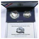 1991 Mount Rushmore 2 Coin Proof Silver Set