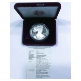 1992 Proof American Silver Eagle with COA/Box