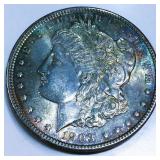 1903 Morgan Silver Dollar Uncirculated Toned
