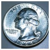 1944 Washington Silver Quarter Uncirculated