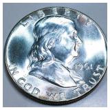 1961 Franklin Half Dollar Gem Uncirculated
