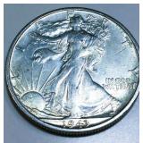 1943-S Walking Liberty Half Dollar AU/BU