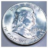 1960-D Franklin Half Dollar Gem Uncirculated