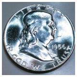 1956 Franklin Half Dollar Gem Uncirculated