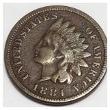 1884 Indian Head Penny High Grade