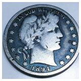 1894-S Barber Half Dollar High Grade