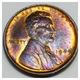 1909 Lincoln Wheat Cent Penny Uncirculated Toned
